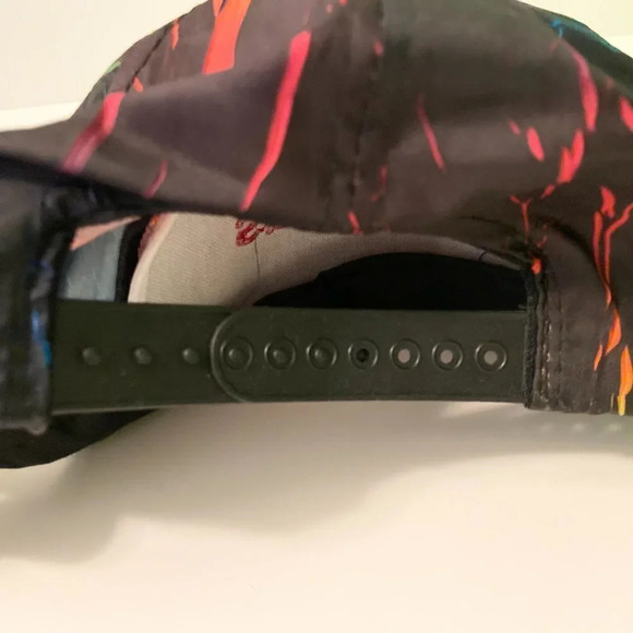 Vintage Reynolds Paint Splatter Atheltic Headwear Hap Snapback Nylon Cap - Picture 8 of 16